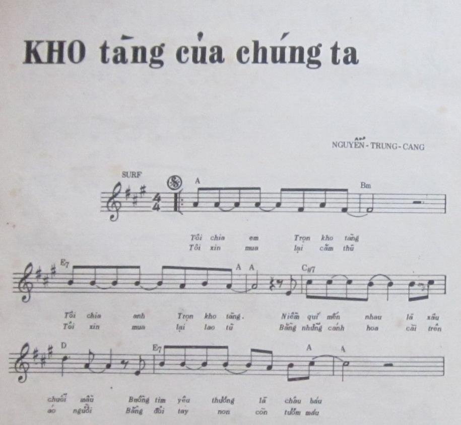 Sheet nhạc Kho Tàng Của Chúng Ta